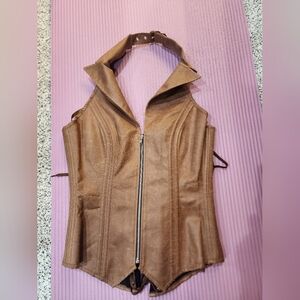 Brown Western Vest